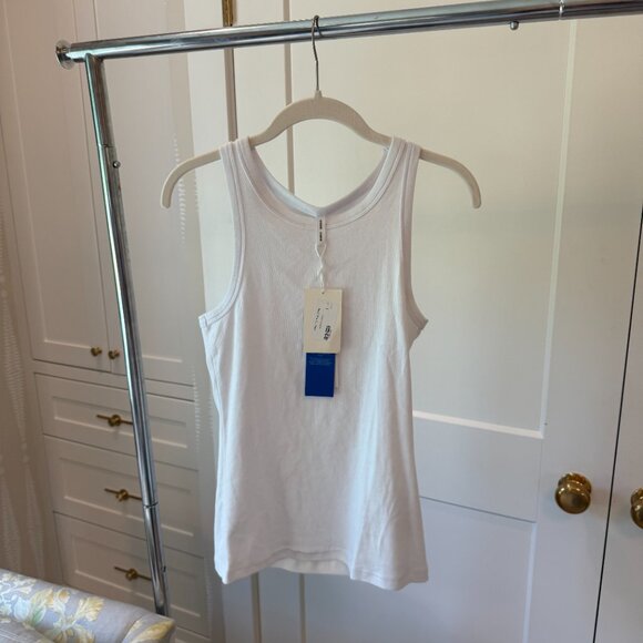 Samsøe Samsøe “Alexo” Ribbed Tank in White (Size S, NWT) - Picture 1 of 6